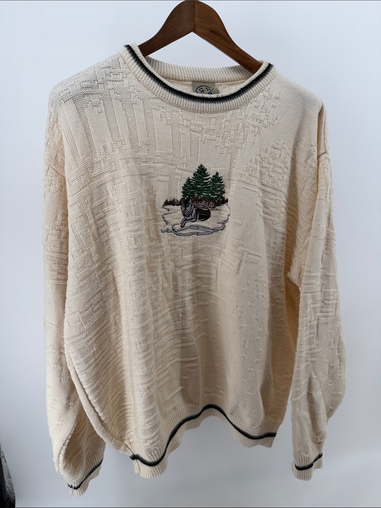 Other - Cream Forest Embroidered Crewneck Sweater - Men